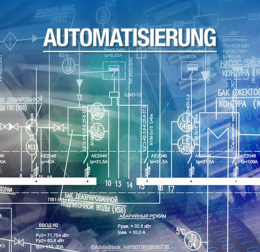 Schaltplan mit Text Automatisierung BILD: Link zu den Leistungen